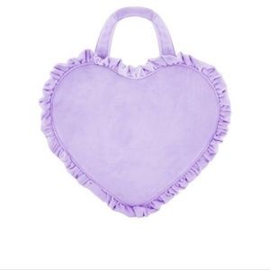Stoney Clover Lane Velvet Ruffle Mini Heart Tote Galaxy Collection